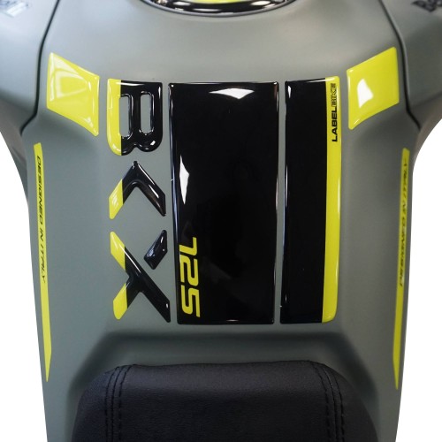                             Adesivo resina gel 3D Paraserbatoio moto compatibile con Benelli BKX 125 125s
                          