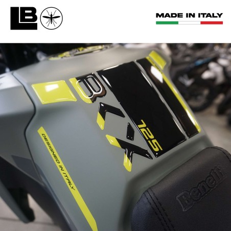 Adesivo resina gel 3D Paraserbatoio moto compatibile con Benelli BKX 125 125s