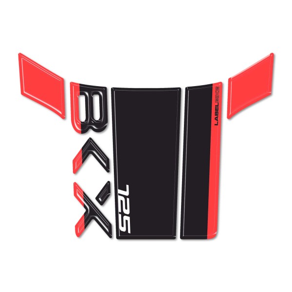 Gel de resina adhesiva 3D Protector de depósito de moto compatible con Benelli BKX 125 125s