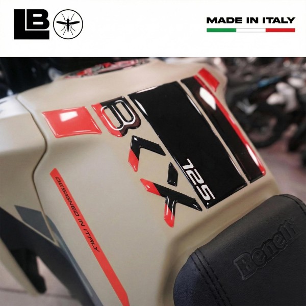 Gel résine adhésif 3D Protège réservoir moto compatible avec Benelli BKX 125 125s