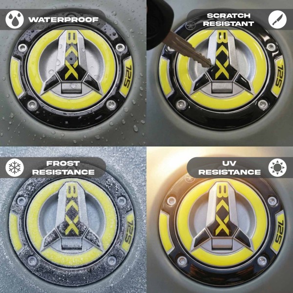 Gel résine adhésif 3D Bouchon de réservoir moto compatible avec Benelli BKX 125 125s