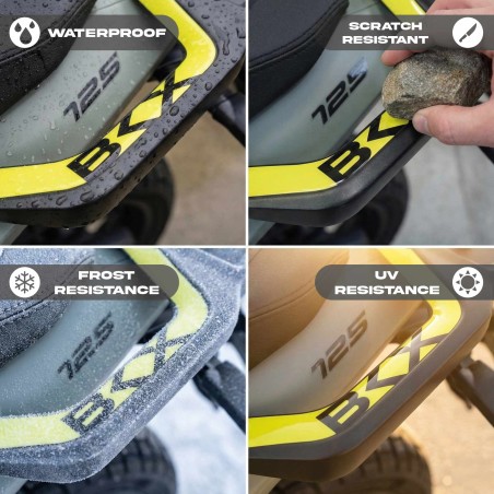 3D Gel Aufkleber Motorrad Beifahrer Griffe kompatibel mit Benelli BKX 125 125s