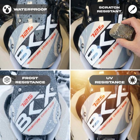 Gel de resina adhesiva 3D Protector de pantalla moto compatible con Benelli BKX 125