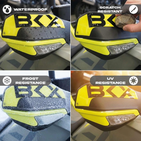 Αυτοκόλλητα 3D Gel Resin Αυτοκόλλητα 3D Handguards μοτοσικλέτας συμβατά με Benelli BKX 125