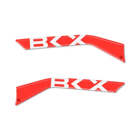 3D adhesive resin-coated motorbike handguards compatible with Benelli BKX 125s