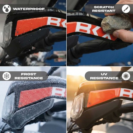 3D-Klebeharz-beschichtete Motorrad-Handschützer kompatibel mit Benelli BKX 125s