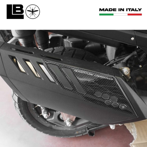 Gel adhesivo 3D Protección Silenciador Scooter compatible con Zontes 368G 2025