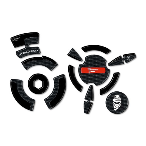                                             Kit d'autocollants 3D gel moto protecteurs latéraux de carter compatibles Yamaha Tenere 700
                                          