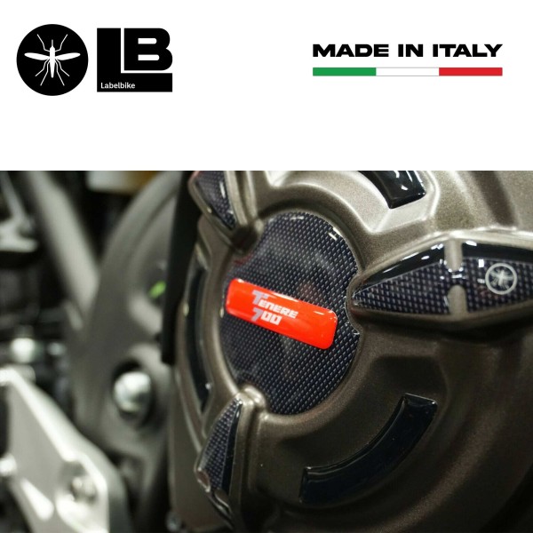 Kit of 3D gel stickers motorbike crankcase side protectors compatible Yamaha Tenere 700