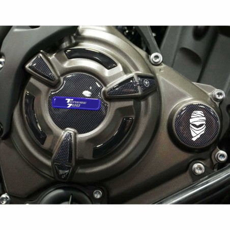 Kit von 3D-Gel Aufkleber Motorrad Kurbelgehäuse Seite Protektoren kompatibel Yamaha Tenere 700