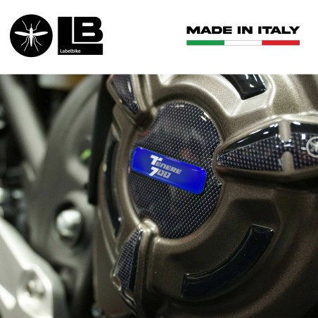 Kit d'autocollants 3D gel moto protecteurs latéraux de carter compatibles Yamaha Tenere 700