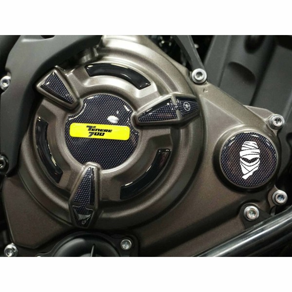 Kit d'autocollants 3D gel moto protecteurs latéraux de carter compatibles Yamaha Tenere 700