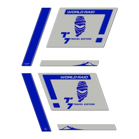 Stickers 3D Protecteurs de sacoche latérale compatibles avec les motos Yamaha Tenere 700