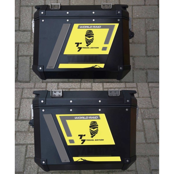 Stickers 3D Protecteurs de sacoche latérale compatibles avec les motos Yamaha Tenere 700