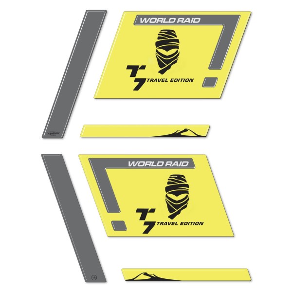 3D Stickers Side Bag Protectors compatible with Yamaha Tenere 700 motorbikes