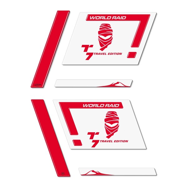 3D Stickers Side Bag Protectors compatible with Yamaha Tenere 700 motorbikes