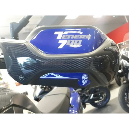 Kit d'autocollants résine 3D protège-mains moto compatible Yamaha Tenere 700
