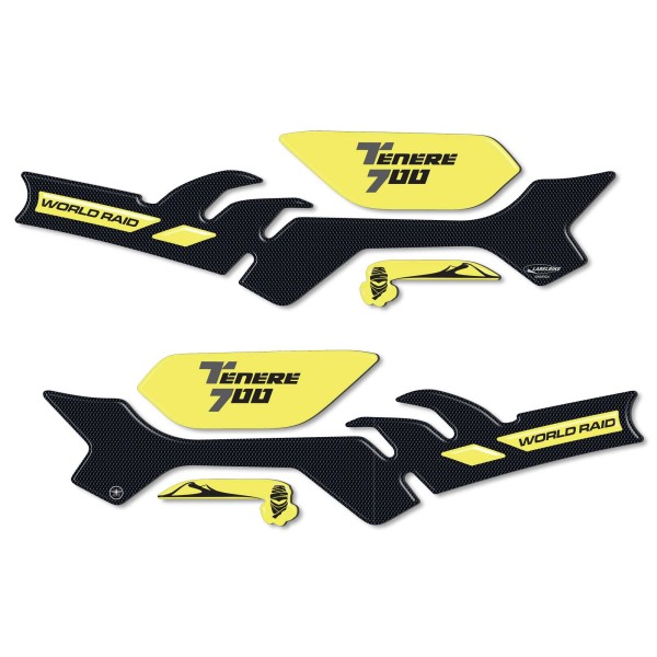 Kit adesivi in resina 3D protezioni paramani moto compatibili Yamaha Tenere 700