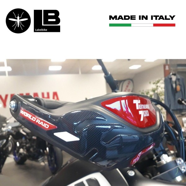 Kit adesivi in resina 3D protezioni paramani moto compatibili Yamaha Tenere 700