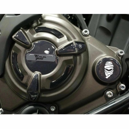 Kit 3D gel stickers crankcase protectors compatible with Yamaha Tenere 700 2022