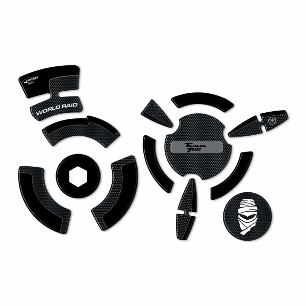 Kit 3D gel stickers crankcase protectors compatible with Yamaha Tenere 700 2022