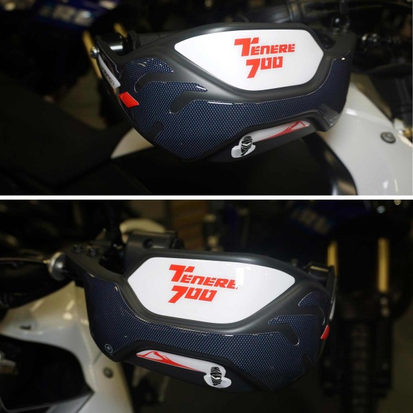 3D Stickers Handguards compatible with Yamaha Tenere 700 Rally Edition 2022