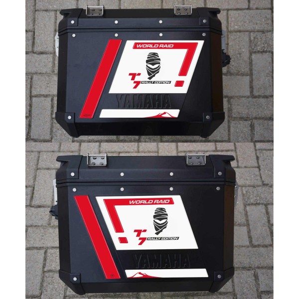 Adhesivos 3D Bolsas laterales compatibles con Yamaha Tenere 700 Rally Edition 2022