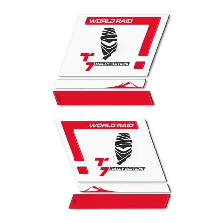 3D αυτοκόλλητα πλευρικές τσάντες συμβατές με Yamaha Tenere 700 Rally Edition 2022