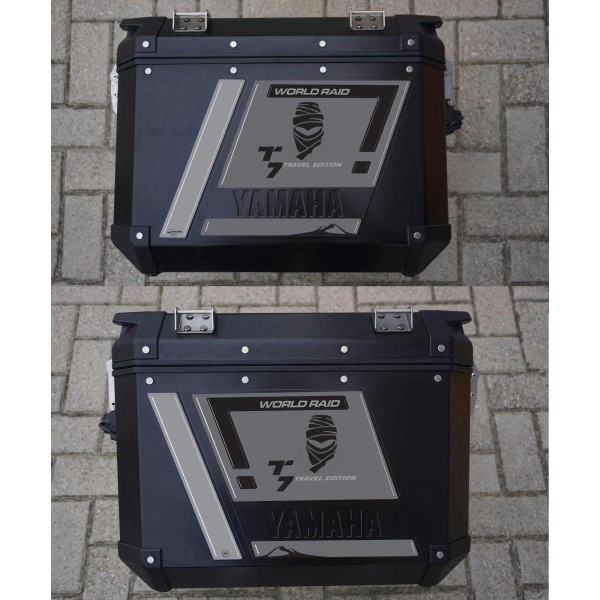 Pegatinas de gel de resina 3D Bolsas laterales de moto compatibles con Yamaha Tenere 700 2022