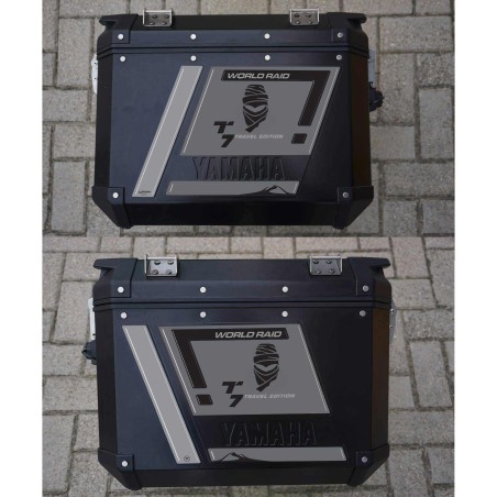 Pegatinas de gel de resina 3D Bolsas laterales de moto compatibles con Yamaha Tenere 700 2022