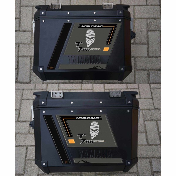 Stickers 3D resin gel motorbike side bags compatible with Yamaha Tenere 700 2023