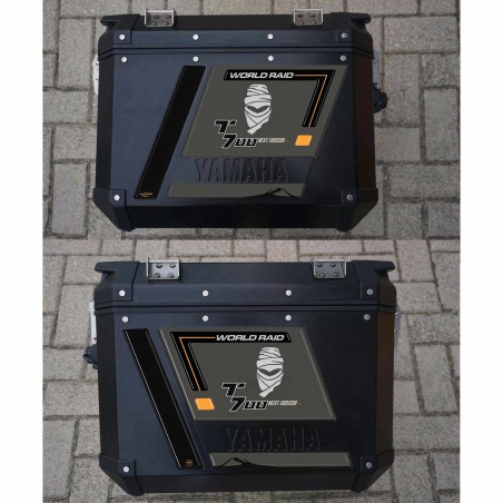 Stickers 3D resin gel motorbike side bags compatible with Yamaha Tenere 700 2023