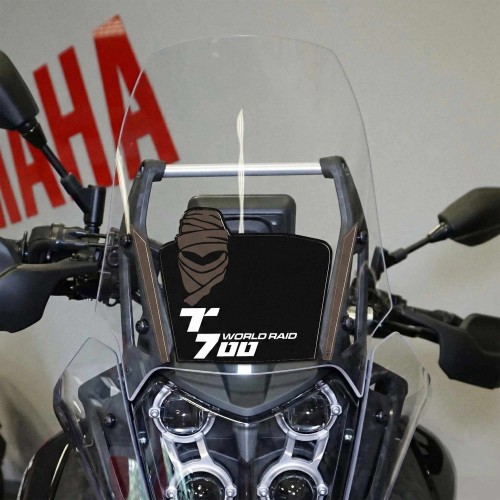                             3D Motorcycle windshield stickers compatible with Yamaha Tenere 700 World Raid - Black
                          