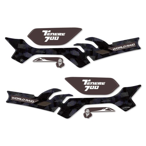                                             Protector Guardamanos Pegatinas Compatible con Yamaha Tenere 700 World Raid - Negro
                                          