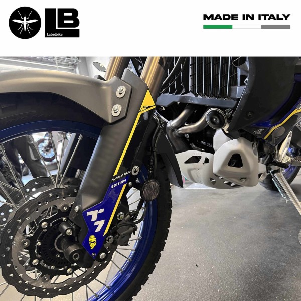 Stickers de protection de tige de selle 3D compatibles avec Yamaha Tenere 700 World Raid