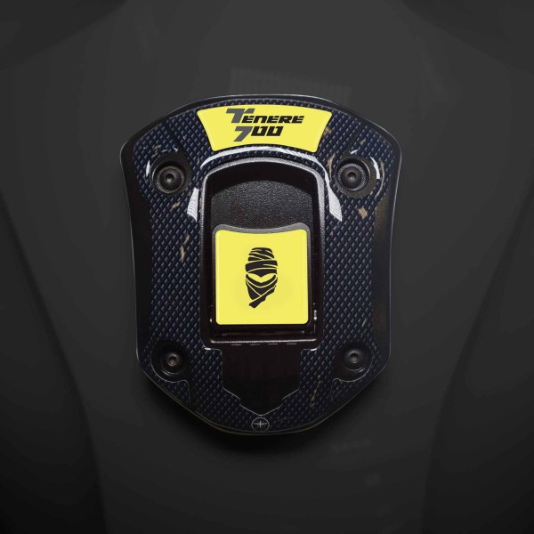 Autocollant 3D de protection de bouchon de réservoir compatible avec Yamaha Tenere 700 à partir de 2019.