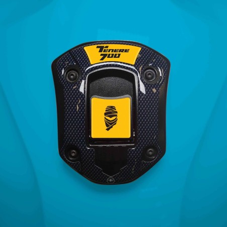 Autocollant 3D de protection de bouchon de réservoir compatible avec Yamaha Tenere 700 à partir de 2019.