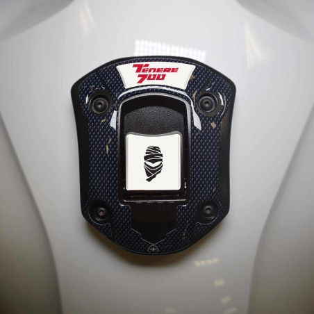 Autocollant 3D de protection de bouchon de réservoir compatible avec Yamaha Tenere 700 à partir de 2019.