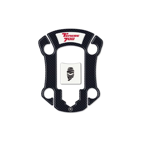 Autocollant 3D de protection de bouchon de réservoir compatible avec Yamaha Tenere 700 à partir de 2019.