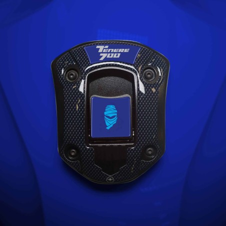 Autocollant 3D de protection de bouchon de réservoir compatible avec Yamaha Tenere 700 à partir de 2019.
