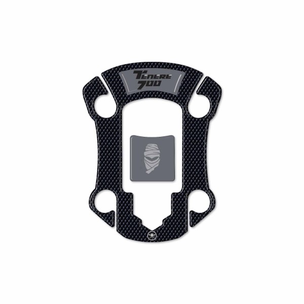 Autocollant 3D de protection de bouchon de réservoir compatible avec Yamaha Tenere 700 à partir de 2019.