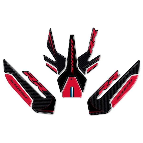 Kit Autocollants Réservoir 3D Protection Moto compatible avec Bmw S1000RR 2009-2026