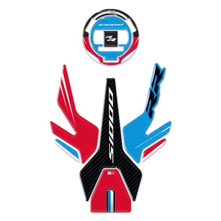 Kit de pegatinas 3D protector de depósito de moto compatible con Bmw S1000RR 2009-2026