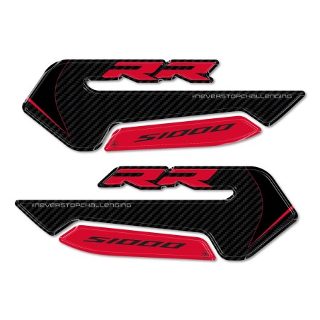 Pegatinas Protectores laterales depósito moto compatibles con Bmw S1000RR 2009-2026