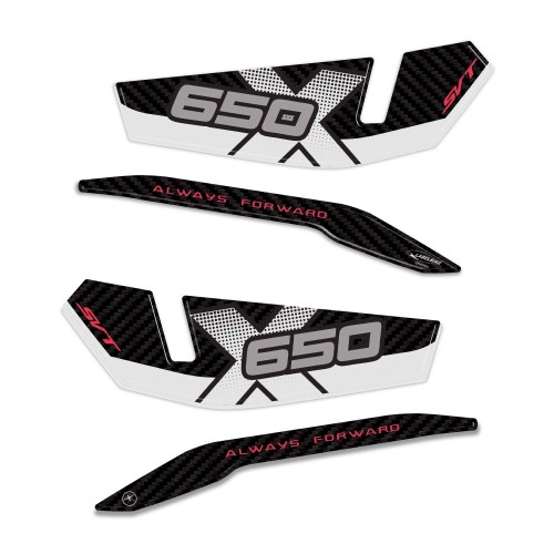                                             Guardamanos moto 3D Gel pegatinas compatibles con QJ Motor SVT650X 2026
                                          