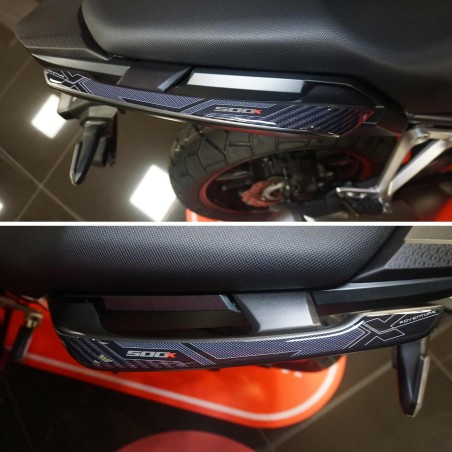 3D Stickers Passenger handle protectors compatible with Honda CB500X 2022-2023