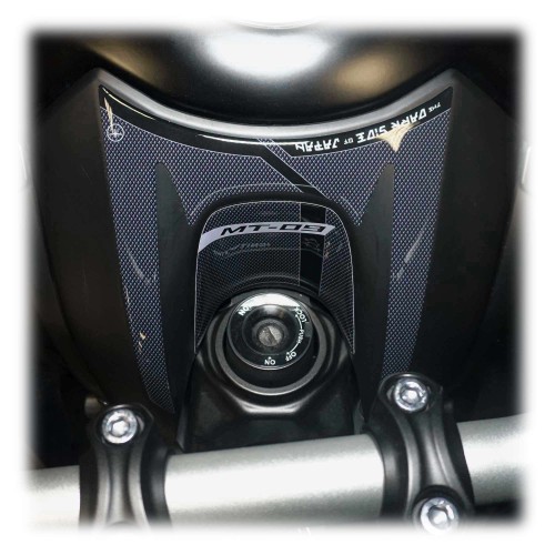 Autocollant de protection de la zone des touches 3D compatible avec la moto Yamaha Mt-09 2021-2022