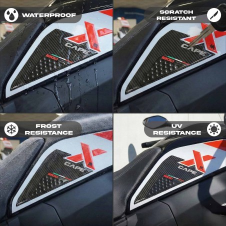 Adesivi Gel 3D Laterali Serbatoio compatibili con Moto Morini X-Cape 1200 2026
