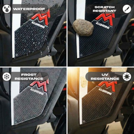 Déflecteurs 3D adhésifs compatibles avec Moto Morini X-Cape 1200 2026