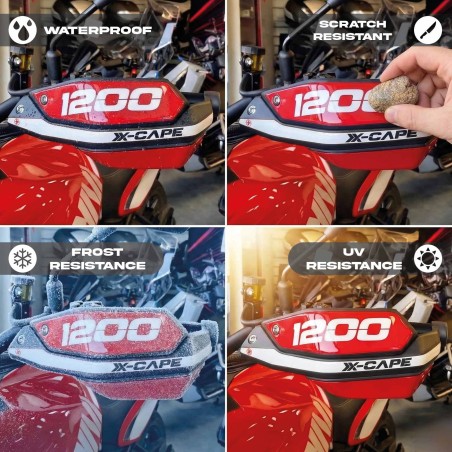 3D Adhesive Handguards compatible with Moto Morini X-Cape 1200 2026